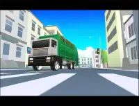 Blocky Garbage Truck Simulator Screen Shot 10
