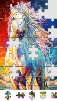 Jigsaw Coloring Puzzle Game - Free Jigsaw Puzzles Screen Shot 1