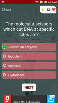 Biotechnology Test Quiz Screen Shot 4