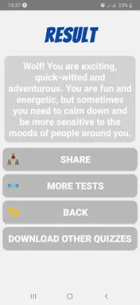 What Animal Are You? Personality Tests Screen Shot 3
