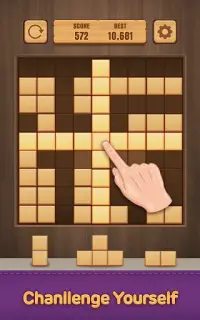 ウッドパズルブロック-クラシックパズルブロックブレインゲーム Screen Shot 6