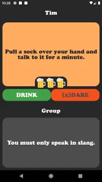 Drink'n'Dare - i don't care - drinking game Screen Shot 2
