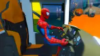 Superhero Big Bus Stunt Simulator : Kids Racing Screen Shot 4
