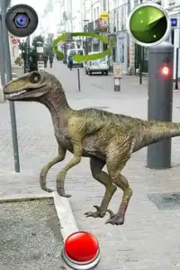 Parle Jurassique Raptor Bleu Dinosaure GO Screen Shot 0