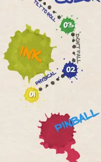 Ink Color Pinball: Ink's world Screen Shot 0