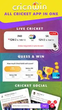 क्रिकेट लाइव स्कोर, समाचार, जीते इनाम (IPL Live) Screen Shot 0