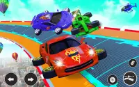 फ्लाइंग फॉर्मूला कार रेस गेम Screen Shot 8