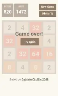 2048 (with HINTS) Screen Shot 2