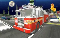 Fire Truck Rescue Driving Sim 3D Screen Shot 4