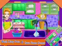 Dish Wash Kitchen Cleaning - Game for Girls Screen Shot 2