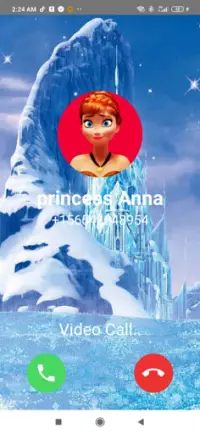 fake Call from princess Anna Chat and video call Screen Shot 2
