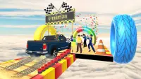 Unmöglich Prado Car Stunt - Ramp Stunts 3D-Spiel Screen Shot 1