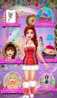 Christmas Makeup Dressup Games : Girls Games Screen Shot 4