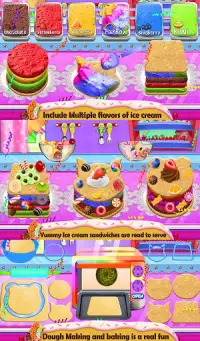 मीठा आइसक्रीम सैंडविच बनाने का खेल Screen Shot 11