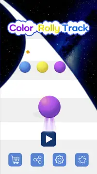 Color Rolling Ball - 3D Ball Race Game Screen Shot 0