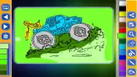 Monster Truck Coloring Screen Shot 3