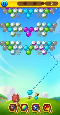 Bubble Bee Pop - カラフルなバブルシューターゲーム Screen Shot 0