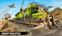 Army Train Gunship Attack: Train Driving Games Screen Shot 6