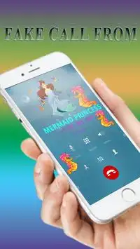 chamada falsa de Mermaid Princess 2018 Prank Screen Shot 1