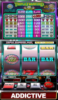 Slot Machine: Triple Diamond Screen Shot 2