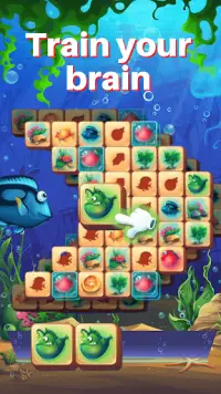 Fish Tiles: mahjong match game Screen Shot 1