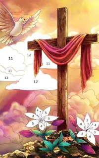 Bible Coloring Pintar Número Screen Shot 15