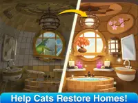 Cat Home Design: Decorate Cute Magic Kitty Mansion Screen Shot 1