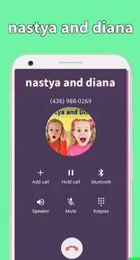 Like Nastya And Diana - Fake Call & Talk Prank Screen Shot 0