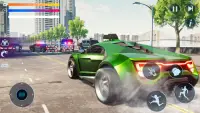 Dragon Robot Car Transform- Police Robot Games 3D Screen Shot 0