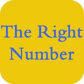 the right number