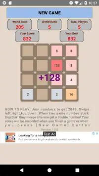 Game 2048 King Screen Shot 3