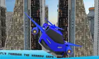 Tương lai Flying Robot Xe Taxi Trò chơi vận tải Screen Shot 5