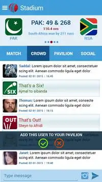 Live Cricket Scores & News Screen Shot 2