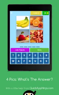 Free Trivia Game: 4 Pics, 1 Answer | Spelling Quiz Screen Shot 17