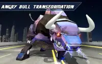 Angry Bull Attack Robot Transforming: Bull Games Screen Shot 5