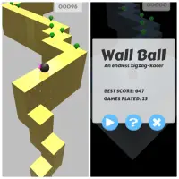 Wall ball : zig zag swipe game Screen Shot 5