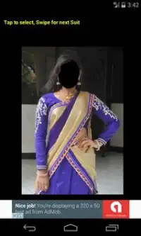 Half Saree Face Changer Screen Shot 4