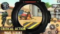 गन एक्शन गेम्स: गोली मारने वाले युद्ध हड़ताल Screen Shot 2