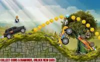 Mountain Climb Car Games: 2D Racing Drive Screen Shot 1