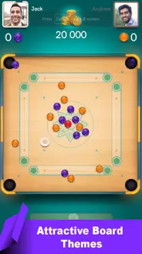 Carrom Board: Multiplayer Pool Screen Shot 2