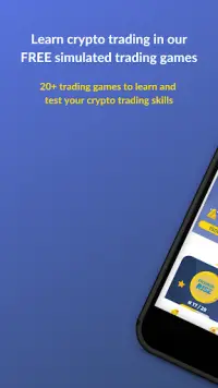Leer handelen in crypto - Bitcoin Trading Sim Game Screen Shot 0