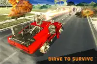 autoroute zombie tuer - guerre de voiture zombie Screen Shot 3