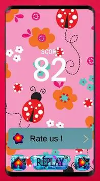 Piano Ladybug Noir 3 Tiles Screen Shot 0