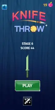 Knife Throw Game Screen Shot 0