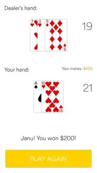 JanaPatlu | 21 card game Screen Shot 3