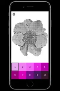 Color by number Flowers pixel art Screen Shot 2
