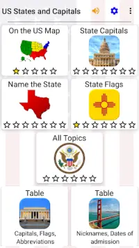 50 US States - American Quiz Screen Shot 1