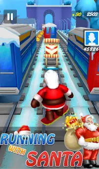 Subway Santa Surf Runner: Santa Run Game Adventure Screen Shot 6