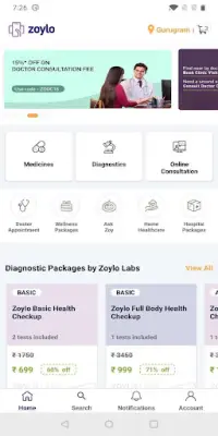 Zoylo - Medicines, Blood Tests, Doctors Screen Shot 2
