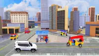 Modern Tuk Tuk Rickshaw Driver: New Driving Games Screen Shot 3